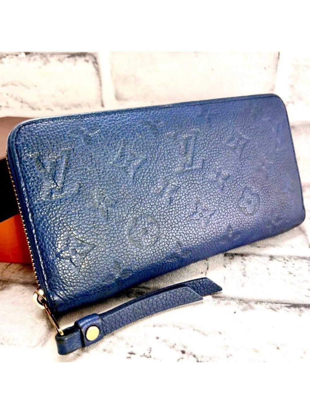 Louis Vuitton Limited Lila Blue Empreinte Zippy Wallet